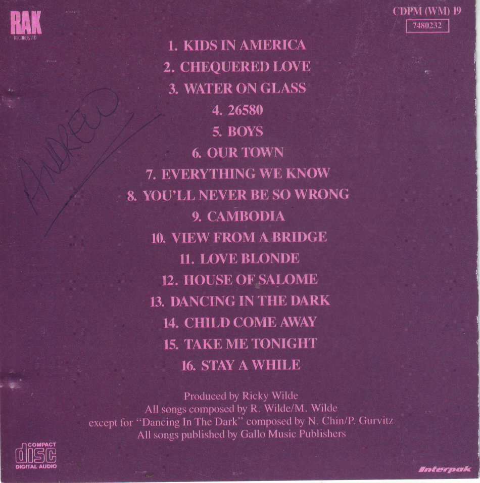 KIM WILDE - The Very Best Of Kim Wilde (CD) CDPM (WM) 19 NM-