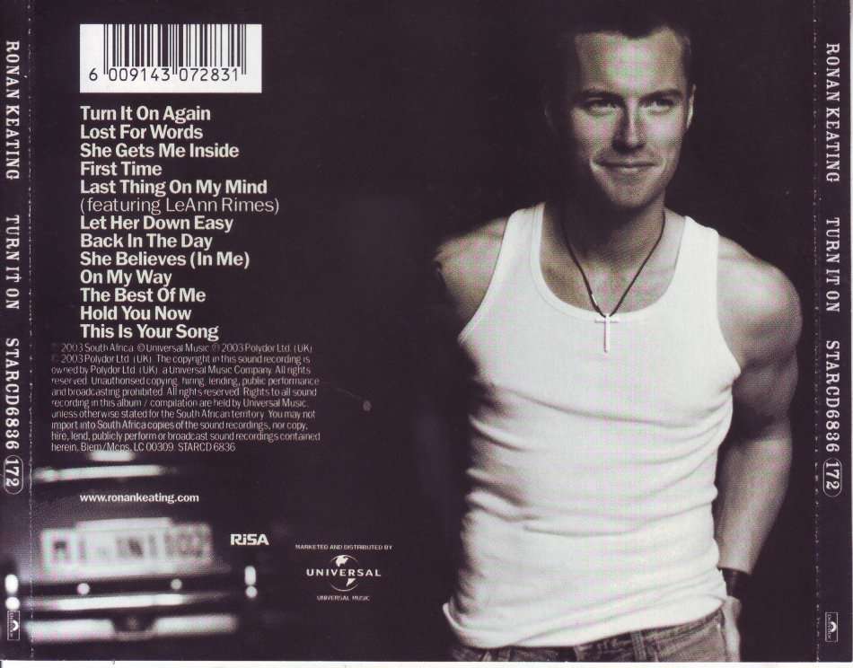 RONAN KEATING - Turn it on (CD) STARCD 6836 NM