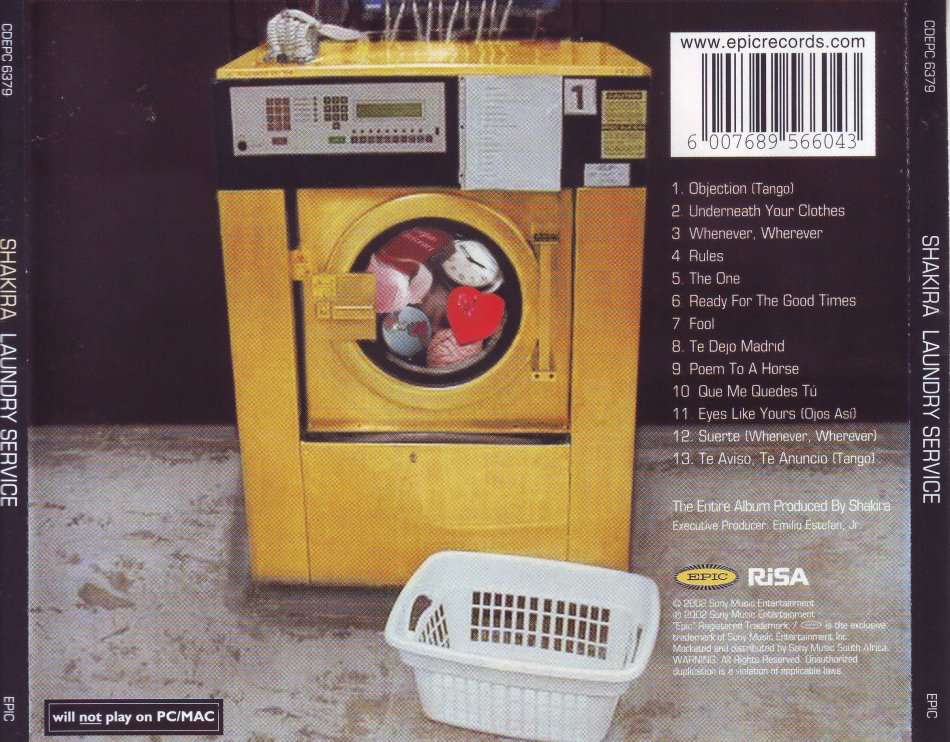 SHAKIRA - Laundry service (CD) CDEPC 6379 NM