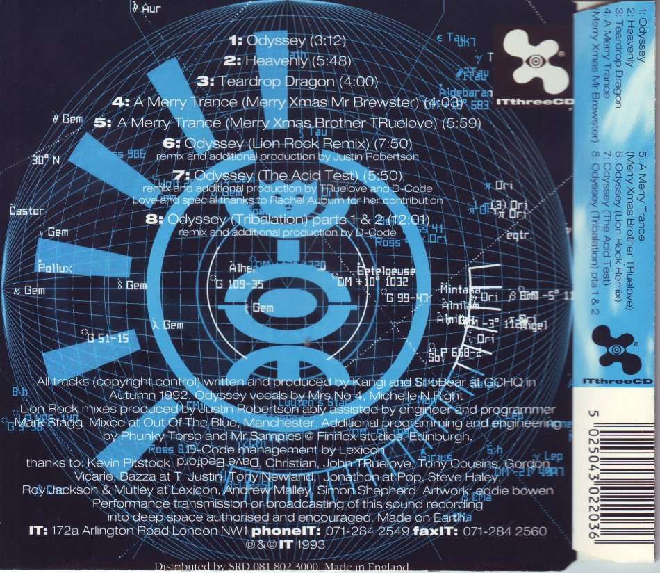 D-CODE - Odyssey EP (CD, EP, slimline) ITthreeCD VG+