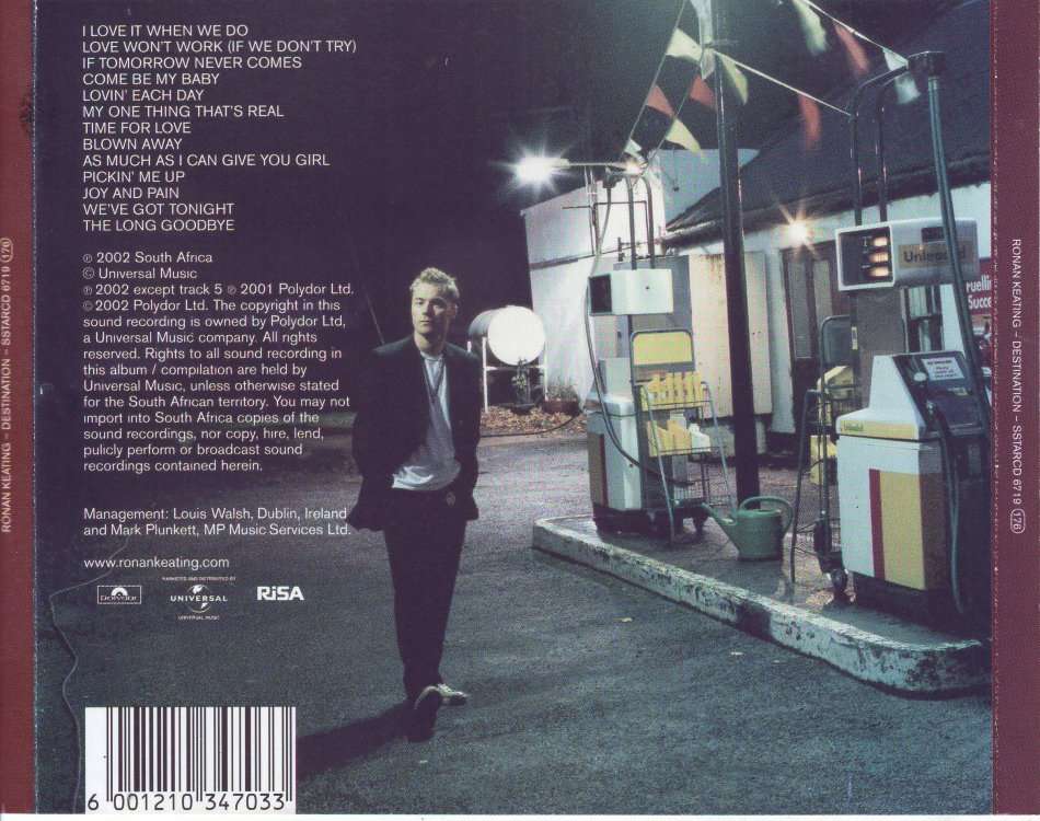 RONAN KEATING - Destination (CD)  SSTARCD 6719 EX
