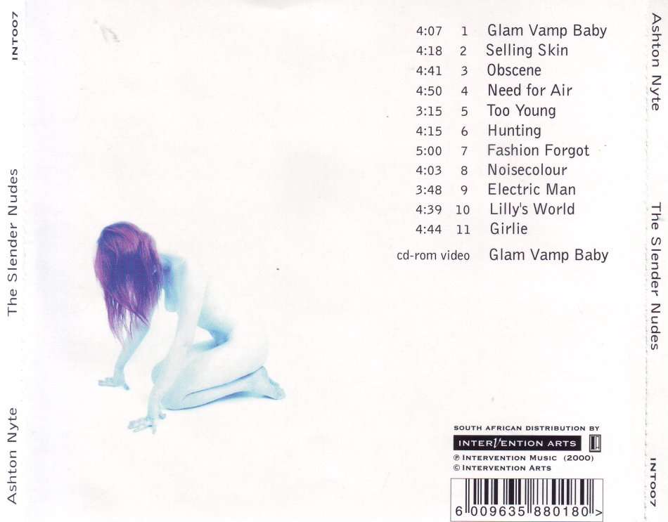 ASHTON NYTE - The slender nudes (CD) INT007 NM-