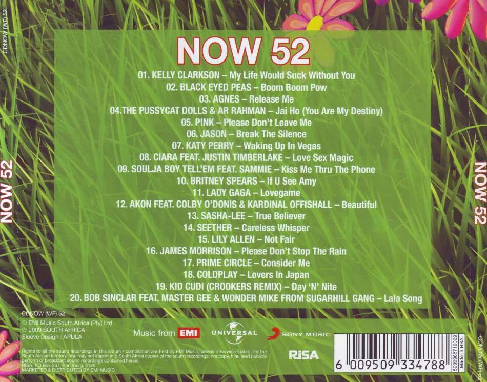 NOW 52 (SA) - Compilation (CD) CDNOW (WF) 52 VG+