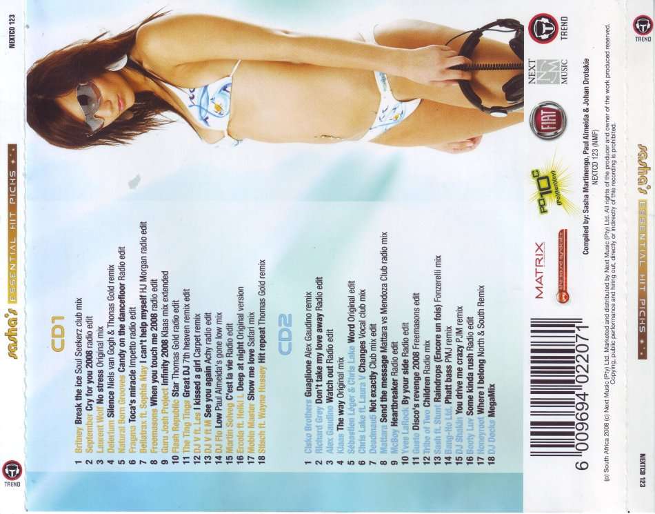 SASHA`S ESSENTIAL HIT PICKS  - Compilation (double CD) NEXTCD 123 EX/NM-