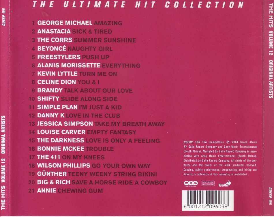 THE HITS 12 - Compilation (CD) CDESP 195