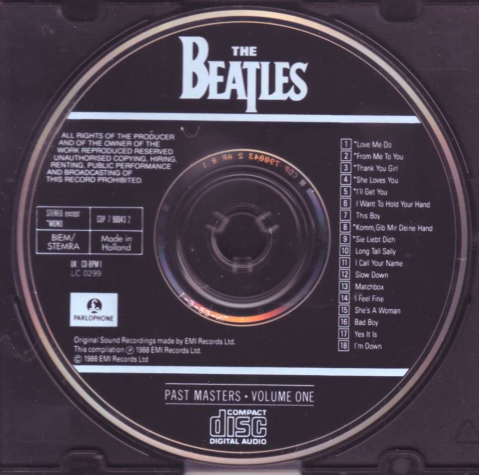 THE BEATLES - Past masters volume one (CD) CDP 7 90043 2 NM- (FREE BULK SHIPPING)