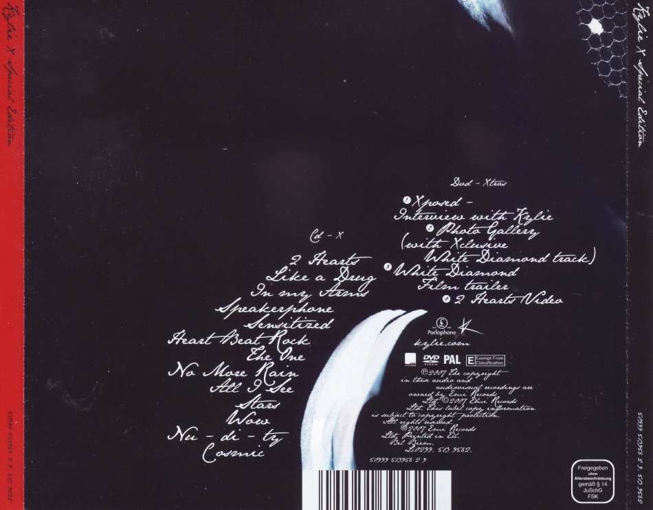 KYLIE MINOGUE - X special edition(CD & DVD)
