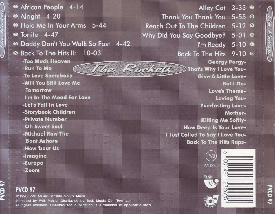 THE ROCKETS - The Rockets (CD) PVCD 97 EX (FREE BULK SHIPPING)