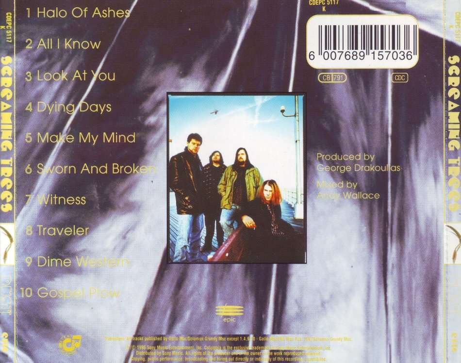SCREAMING TREES - Dust (CD) CDEPC 5117 K NM-