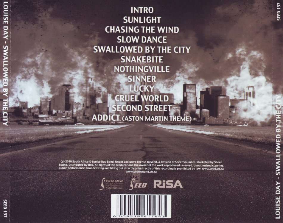 LOUISE DAY - Swallowed by the city (CD) SEED 137 NM-  (R25 SALE)