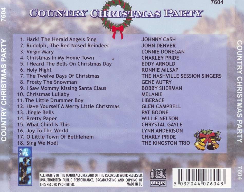 COUNTRY CHRISTMAS PARTY - Compilation (CD) 7604 EX