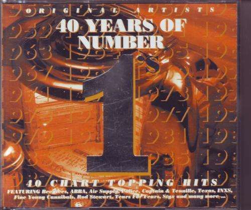 40 YEARS OF NUMBER 1`S - Compilation (double CD, fatbox) 40 YEARS CD 1 EX