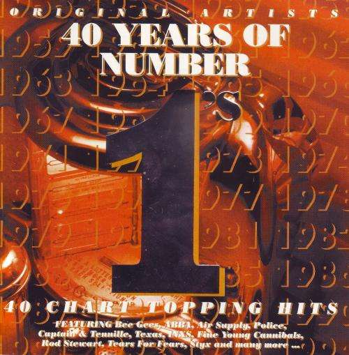 40 YEARS OF NUMBER 1`S - Compilation (double CD, fatbox) 40 YEARS CD 1 EX