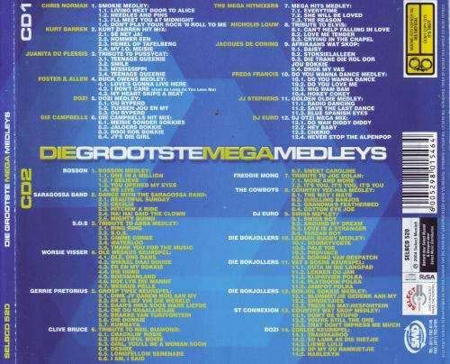 DIE GROOTSTE MEGA MEDLEYS - Compilation (double CD) SELBCD 520 VG+ (FREE BULK SHIPPING)