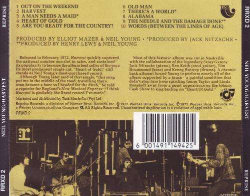 NEIL YOUNG - Harvest (CD) RRXD 2 NM-