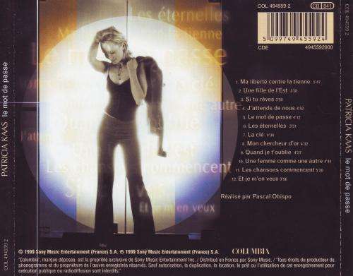 Patricia Kaas - Le Mot de Passe (CD) COL 494559 2