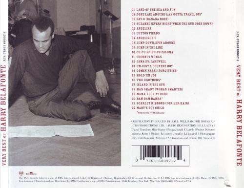 HARRY BELAFONTE - Very Best Of Harry Belafonte (CD) RCA 07863 68097-2 NM  (FREE BULK SHIPPING)