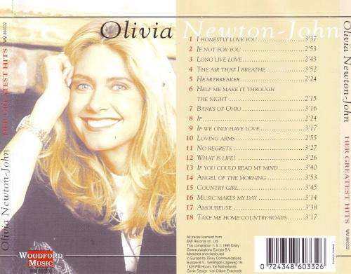 OLIVIA NEWTON-JOHN - Simply the best: her greatest hits (CD) WM 860332 VG+