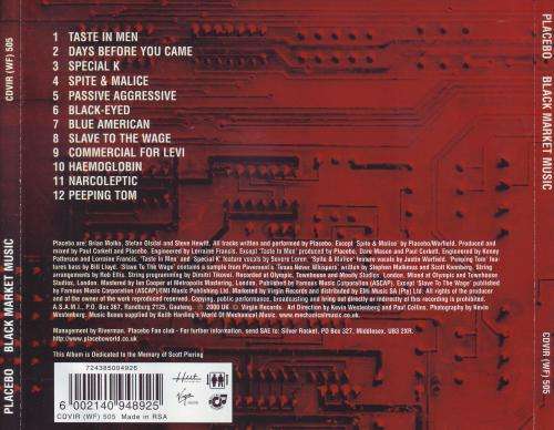 PLACEBO - Black market music (CD) CDVIR (WF) 505 NM-
