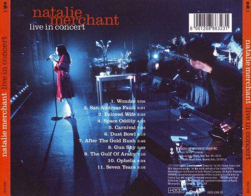 NATALIE MERCHANT - Live in concert (CD, HDCD) EKCD 6288 NM