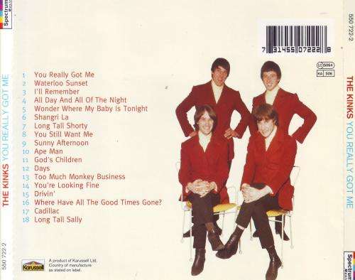 THE KINKS - You really got me (CD) 550 722-2 VG+
