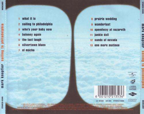 MARK KNOPFLER - Sailing To Philadelphia (CD, HDCD) STARCD 6566 EX