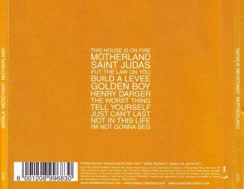 NATALIE MERCHANT - Motherland (CD) EKCD 6312 EX