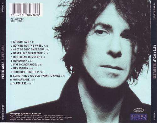 PETER WOLF - Sleepless (CD ) 508078 2 NM-