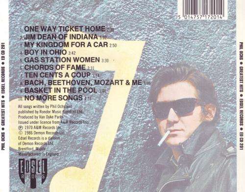 PHIL OCHS - Greatest hits (CD) ED CD 201 EX