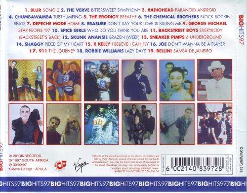 BIG HITS 97 -  Compilation (CD) CDVIR (WF) 351  VG+