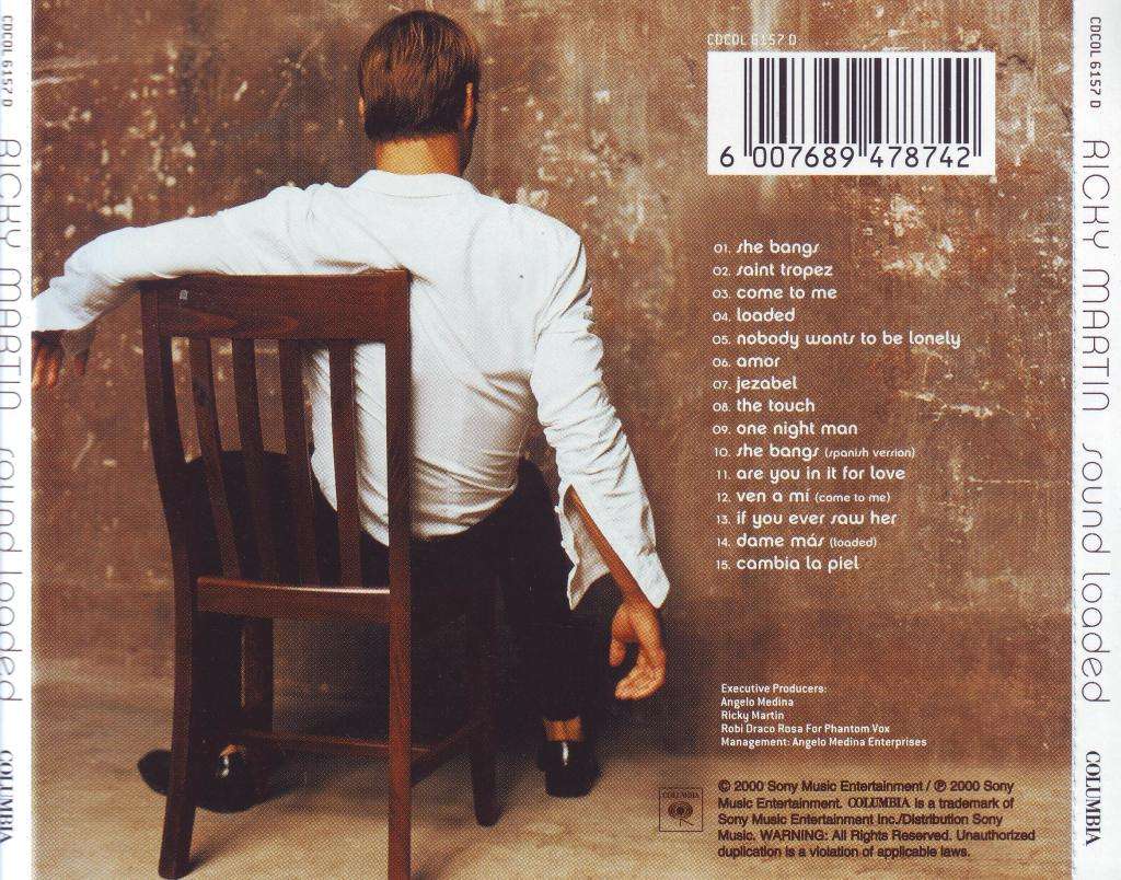 RICKY MARTIN - Sound loaded  (CD) CDCOL 6157 VG