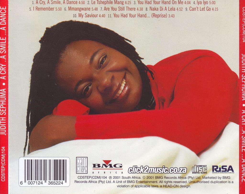 JUDITH SEPHUMA - A Cry, A Smile, A Dance (CD) CDSTEP(CDM)104 EX