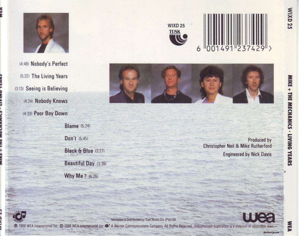 MIKE AND THE MECHANICS - Living years (CD) WIXD 25 EX