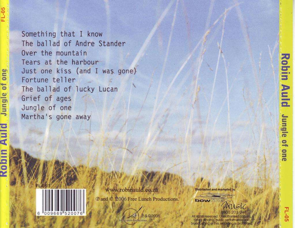ROBIN AULD - Jungle of one (CD) FL-05 EX