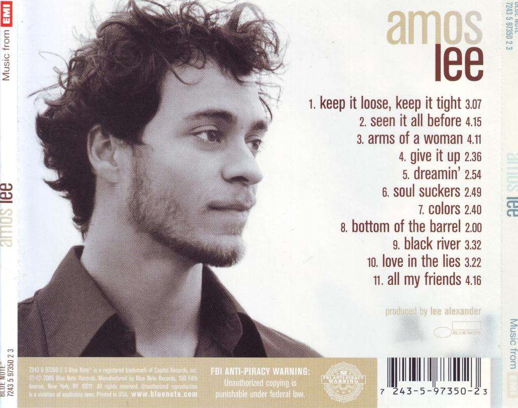 AMOS LEE - Amos Lee (CD) 7243 5 97350 2 3 NM