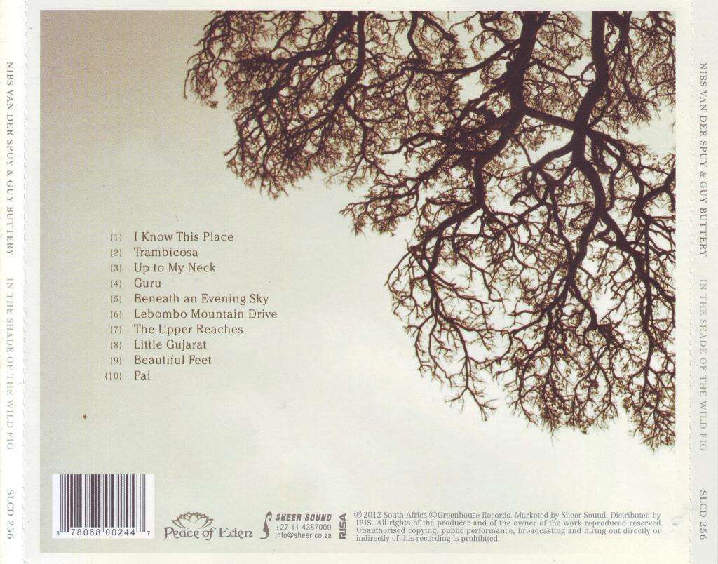 NIBS VAN DER SPUY & GUY BUTTERY - In the shade of the wild fig (CD) SLCD 256 NM