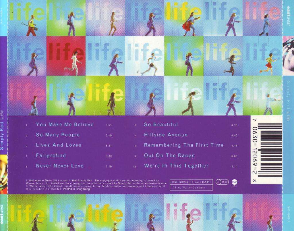 SIMPLY RED - Life (CD) 0630-12069-2 EX