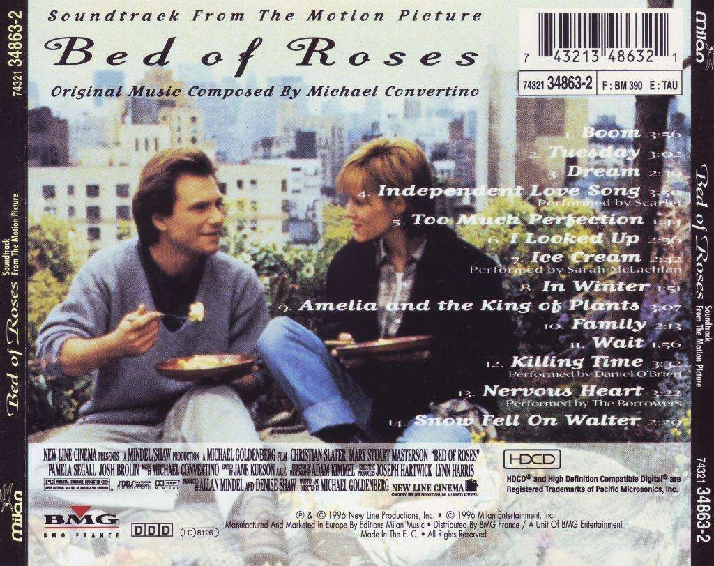BED OF ROSES - Soundtrack from the motion picture (CD) 74321 34863-2 VG