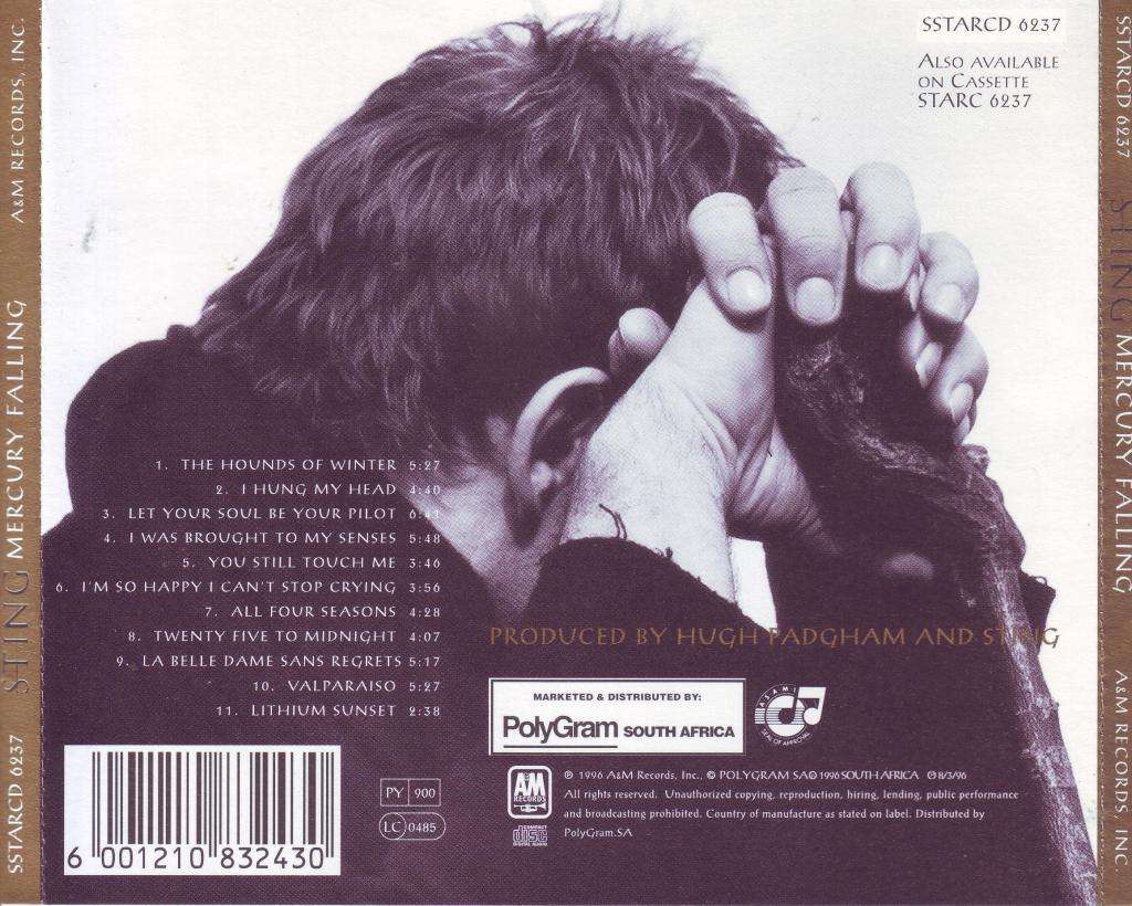 STING - Mercury falling (CD) STARCD 6237 EX