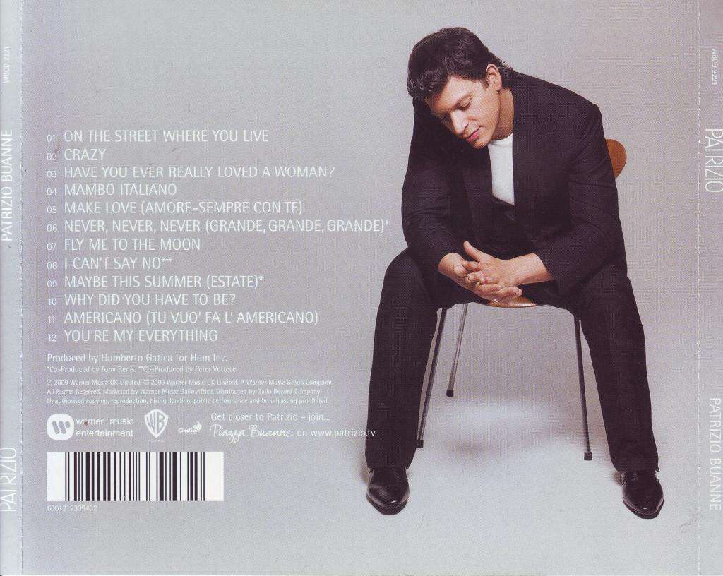 PATRIZIO BUANNE - Patrizio (CD) WBCD 2221 NM-
