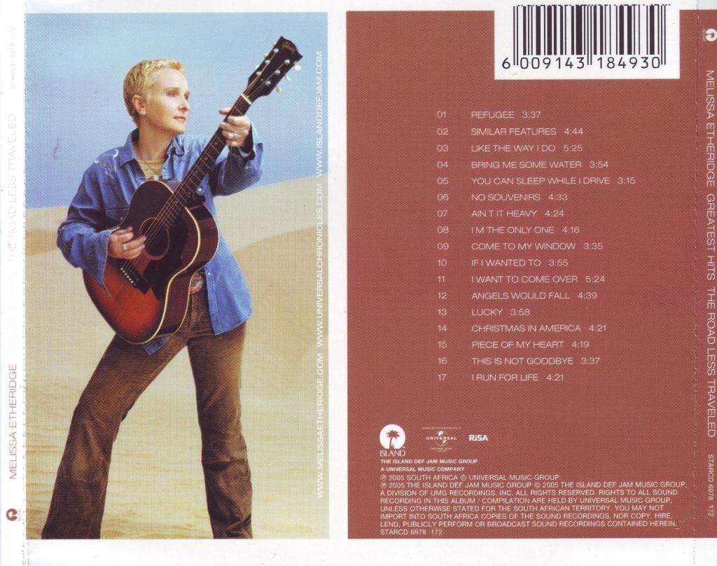 MELISSA ETHERIDGE - Greatest hits: the road less traveled (CD) STARCD 6978  EX