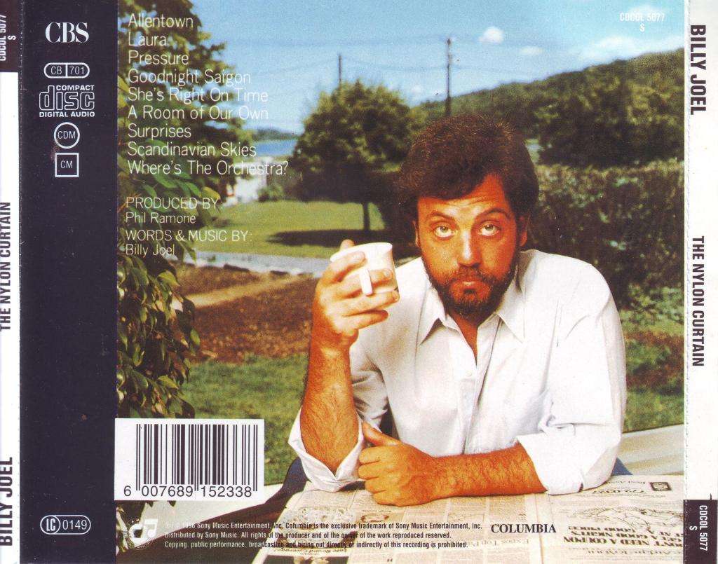 BILLY JOEL - The nylon curtain (CD) CDCOL 5077 S  NM