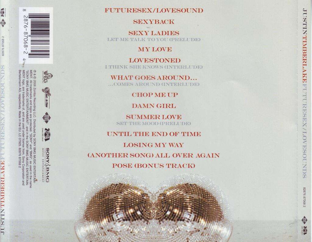 JUSTIN TIMBERLAKE - Futuresex / lovesounds (CD) 82876 87068 2 VG