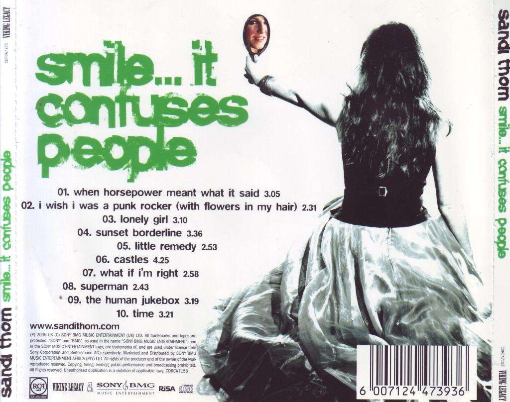 SANDI THOM - Smile...it confuses people (CD) CDRCA7155 VG