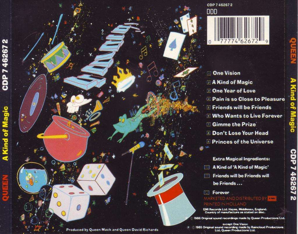 QUEEN - A kind of magic (CD) CDP 7 46267 2 NM
