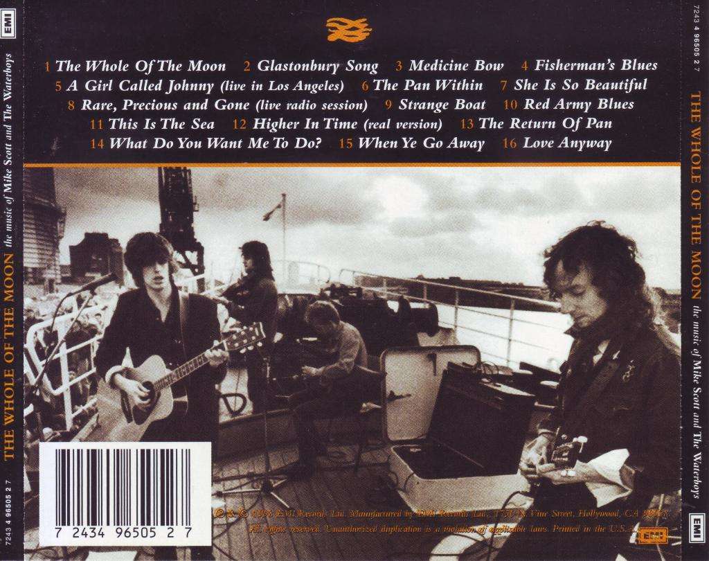 MIKE SCOTT AND THE WATERBOYS - The whole of the moon (CD) 7243 4 96505 2 7 NM