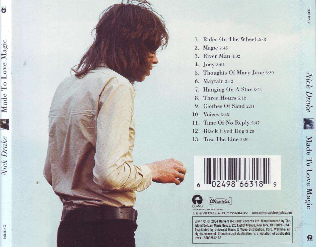 NICK DRAKE - Made to love magic (CD) B0002812-02 NM
