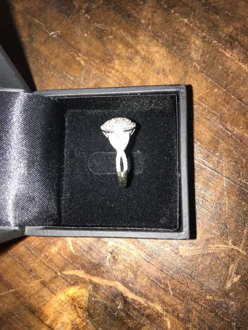 1.080ct Round Cut Halo Diamond Ring [ R48,439] Round Cut Diamond G-H/SI3-I1 (100% Natural)