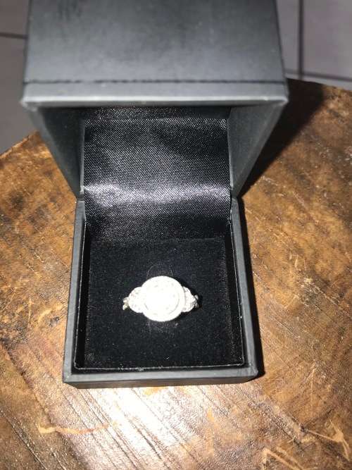 1.080ct Round Cut Halo Diamond Ring [ R48,439] Round Cut Diamond G-H/SI3-I1 (100% Natural)