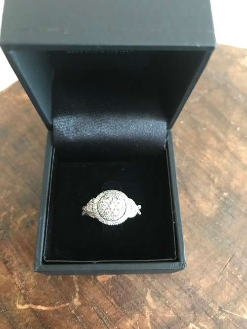 1.080ct Round Cut Halo Diamond Ring [ R48,439] Round Cut Diamond G-H/SI3-I1 (100% Natural)